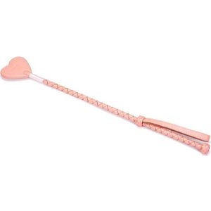 Pink Dream Riding Crop - Paardrijzweepje Leer - roze