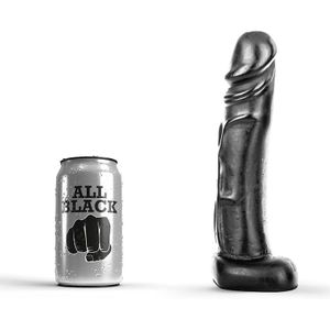 All Black Zwarte realistische dildo - 22 cm