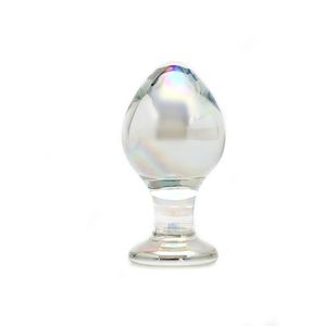Rimba Sensual Glass - Glazen Buttplug - Zelda - transparant