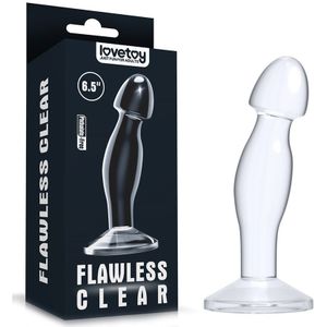 Lovetoy Flawless Prostaat Plug 16.5 cm - transparant
