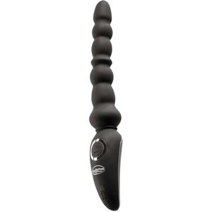 Malesation - Vibro Anal Stick - Flexibele en Buigbare Anaal Vibrator - Vibrerende Anaal Kralen - Zwart