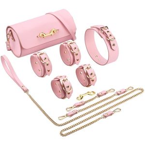 BDSM Fancy 5 Item Kit - Luxe Draagtas met 5 Verschillende BDSM Artikelen - Roze