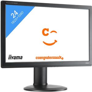 Iiyama ProLite B2480HS | 24 inch | 1920x1080 pixels | VGA | DVI | HDMI | refurbished scherm