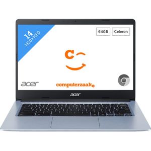 Acer Chromebook 314 CB314-1H-C21H - Laptop - 14 inch - Intel Celeron N4000 - 4GB RAM - 64GB Flash