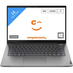 Lenovo ThinkBook 14 Intel® Core™ i7 i7-1165G7 Laptop 35,6 cm (14") Full HD 16 GB DDR4-SDRAM 512 GB SSD Wi-Fi 6 (802.11ax) Windows 10 Pro Grijs