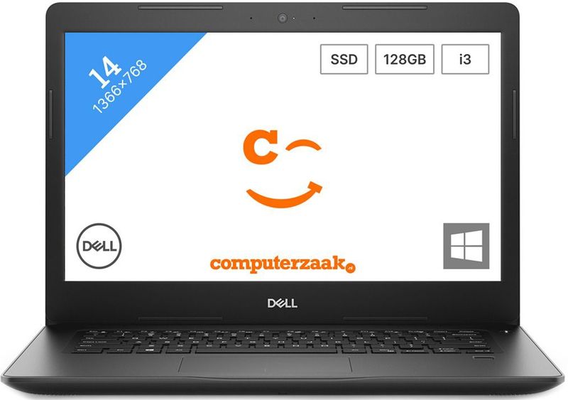 DELL Latitude 3490 Laptop 35,6 cm (14") Full HD Intel® Core™ i5 i5-8250U 8 GB DDR4-SDRAM 256 GB SSD Wi-Fi 5 (802.11ac) Windows 10 Pro Zwart