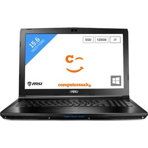 MSI Gaming GL62 6QF-635NL laptop Intel® Core™ i7 i7-6700HQ 39,6 cm (15.6") Full HD 8 GB DDR4-SDRAM 1 TB HDD NVIDIA® GeForce® GTX 960M Wi-Fi 5 (802.11ac) Windows 10 Home Zwart