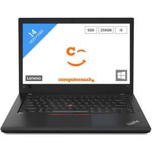 Lenovo ThinkPad T480 - Laptop - 14 inch - Intel Core i5-8250U - 8GB - 256GB SSD - Full HD