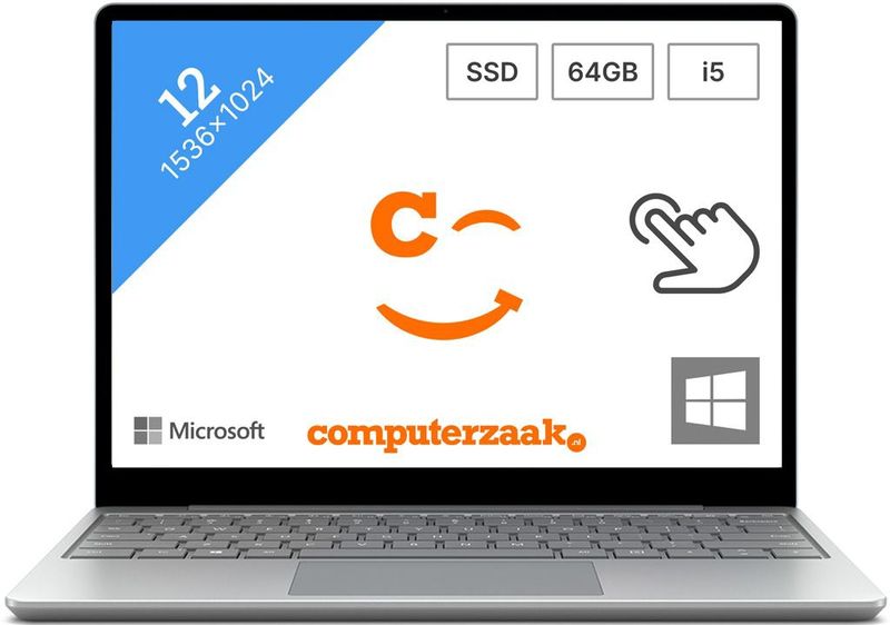 Microsoft Surface Laptop Go - 12 inch - Laptop - Intel Core i5 1035G1 - 4GB RAM - 64GB M.2 SSD