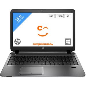 HP ProBook 455 G2 AMD PRO A6 PRO A6-7050B Laptop 39,6 cm (15.6") HD 4 GB DDR3L-SDRAM 500 GB HDD Wi-Fi 4 (802.11n) Windows 7 Professional Zwart, Zilver