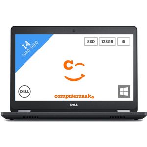 DELL Latitude E5470 Intel® Core™ i5 i5-6300U Laptop 35,6 cm (14") HD 8 GB DDR4-SDRAM 256 GB SSD Windows 10 Pro Zwart