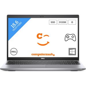 DELL Precision 3560 Mobiel werkstation 39,6 cm (15.6") Full HD Intel® Core™ i5 i5-1135G7 8 GB DDR4-SDRAM 512 GB SSD NVIDIA Quadro T500 Wi-Fi 6 (802.11ax) Windows 10 Pro Grijs