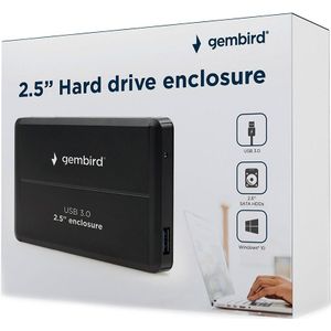 Gembird 2,5" Inch HDD / SSD Enclosure USB 3.0 | refurbished externe-opslag