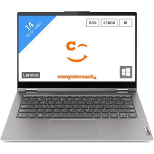 Lenovo ThinkBook 14s Yoga Intel® Core™ i5 i5-1135G7 Hybride (2-in-1) 35,6 cm (14") Touchscreen Full HD 16 GB DDR4-SDRAM 256 GB SSD Wi-Fi 6 (802.11ax) Windows 10 Pro Blauw