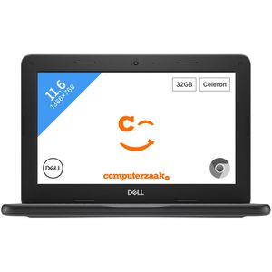 DELL Chromebook 3100 Intel® Celeron® N4000 29,5 cm (11.6") HD 4 GB LPDDR4-SDRAM 32 GB eMMC Wi-Fi 5 (802.11ac) ChromeOS Zwart, Grijs