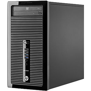 HP ProDesk 400 G1 MT Intel® Core™ i3 i3-4130 4 GB DDR3-SDRAM 500 GB HDD Windows 7 Professional Micro Tower PC Zwart