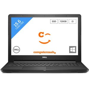 DELL Vostro 3568 Laptop 39,6 cm (15.6") HD Intel® Core™ i3 i3-6100U 4 GB DDR4-SDRAM 500 GB HDD Ubuntu Linux Zwart