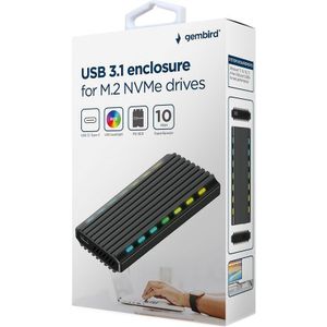 Gembird USB 3.1 Enclosure for M.2. NVMe Drives | refurbished onderdeel