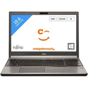 Fujitsu LIFEBOOK E754 Intel® Core™ i5 i5-4210M Laptop 39,6 cm (15.6") Full HD 8 GB DDR3L-SDRAM 500 GB Hybride hdd Wi-Fi 4 (802.11n) Windows 7 Professional Zilver, Zwart