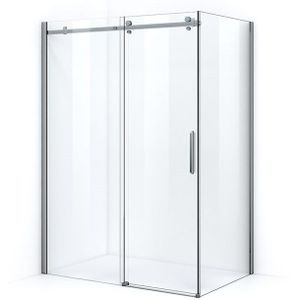 Crystal Allure Douchecabine | 140x80 cm Chroom Helder glas Schuifdeur Rechthoek