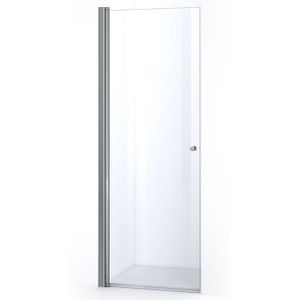 Zircon Comfort Douchedeur | 75 cm Chroom Helder glas Pendeldeur