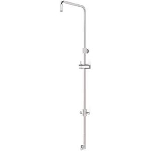 Douchestang voor Opbouw Regendoucheset Radius Chrome, met Verstelbare Handdouchehouder, Chroom