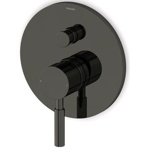 Inbouw Douchekraan Radius Black Chrome, Eéngreeps Mengkraan, Zwart Chroom