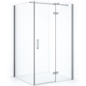 Diamond Douchecabine | 110x110 cm Chroom Helder glas Draaideur Vierkant