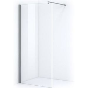 Zircon Comfort Inloopdouche | 100 cm Chroom Helder glas Vaste wand