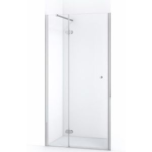 Amber Douchedeur | 90 cm Chroom Helder glas Draaideur