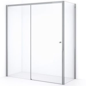 Crystal Comfort Douchecabine | 170x80 cm Chroom Helder glas Schuifdeur Rechthoek