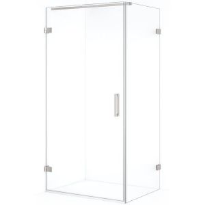 Diamond Douchecabine | 90x80 cm Rvs Helder glas Draaideur Rechthoek