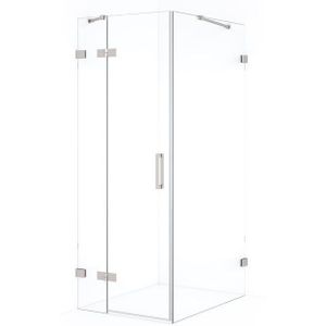 Diamond Douchecabine | 90x90 cm Rvs Helder glas Draaideur Vierkant