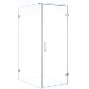 Diamond Douchecabine | 110x70 cm Chroom Helder glas Draaideur Rechthoek