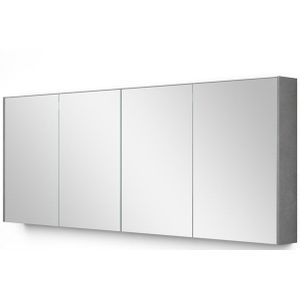Spiegelkast Met Verlichting Modulo 180x70cm Lichtgrijs Beton