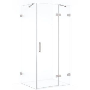 Diamond Douchecabine | 110x80 cm Rvs Helder glas Draaideur Rechthoek