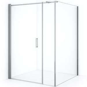 Diamond Douchecabine | 130x130 cm Chroom Helder glas Draaideur Vierkant