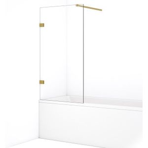 Diamond Badwand | 80 cm Goud Helder glas