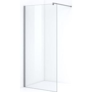 Onyx Inloopdouche | 93 cm Chroom Helder glas Vaste wand