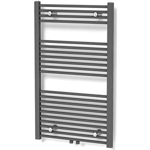 Mars Handdoekradiator | 60x110 cm Donkergrijs 559 Watt Staal Centrale verwarming