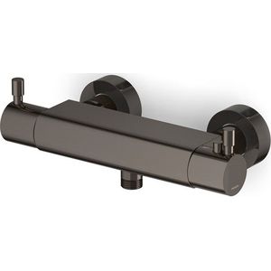Thermostatische Douchekraan Radius Black Chrome, Zwart Chroom