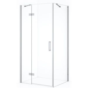 Diamond Douchecabine | 100x70 cm Chroom Helder glas Draaideur Rechthoek