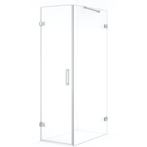 Diamond Douchecabine | 100x60 cm Chroom Helder glas Draaideur Rechthoek