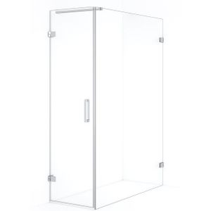 Diamond Douchecabine | 130x60 cm Chroom Helder glas Draaideur Rechthoek