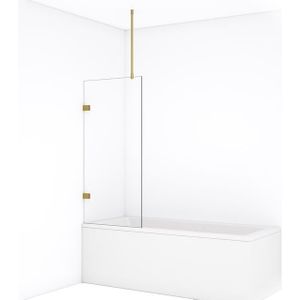 Diamond Badwand | 70 cm Goud Helder glas