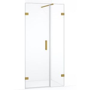 Diamond Douchedeur | 95 cm Goud Helder glas Draaideur