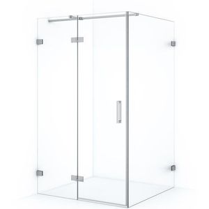 Diamond Douchecabine | 120x110 cm Chroom Helder glas Draaideur Rechthoek