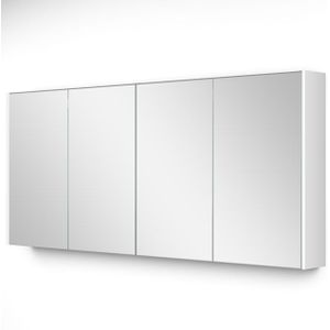 Spiegelkast Met Verlichting Modulo 160x70cm Hoogglans Wit