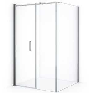 Diamond Douchecabine | 120x120 cm Chroom Helder glas Draaideur Vierkant