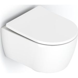 Hangend Toilet Senza Easy Clean Wit Verkort Toilet